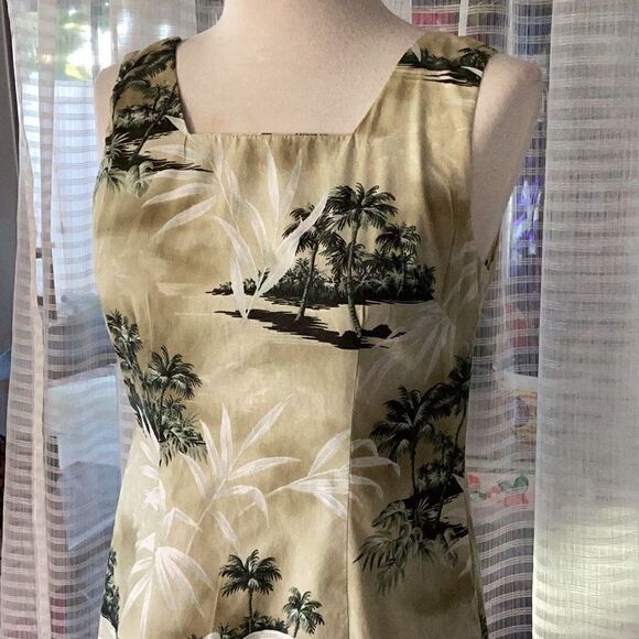Vintage Shannon Marie Hawaiian Print Sheath Dress Women’s Medium 10 - Picture 4 of 6